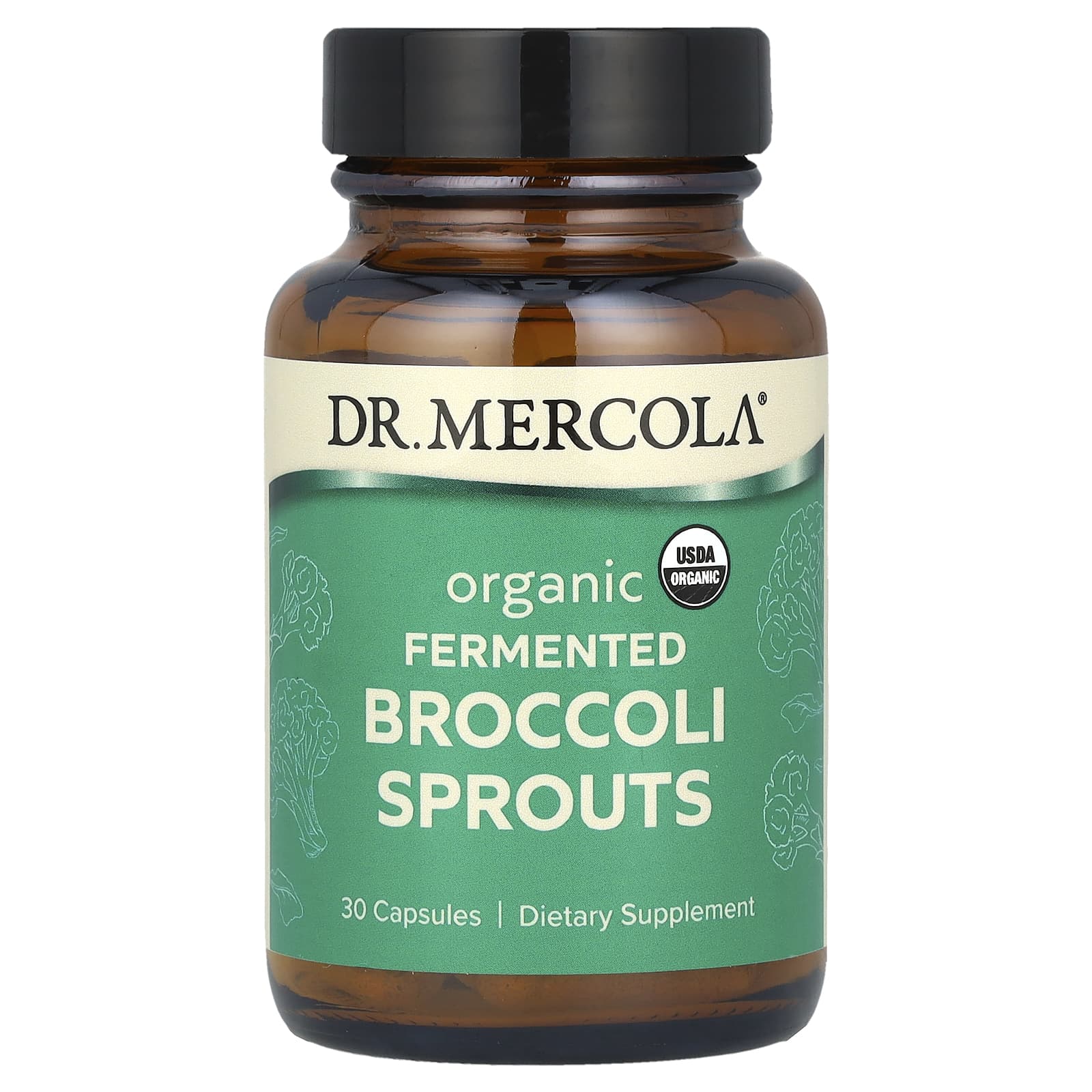

Dr. Mercola, Organic Fermented Broccoli Sprouts, 30 Capsules