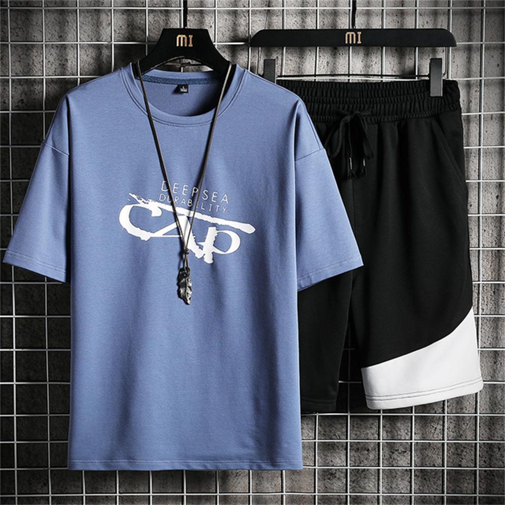 Men Tracksuits 3d Printing 2 Pieces Tops and Shorts Sportswear Man Clothes Set Suit Fashion Jogger Outfit Oversized Men Costume