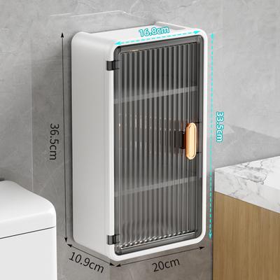 Punch-Free Wall-Mounted Tissue Box Transparent High-Value Rack High-End Storage Box Simple Large Paper Box