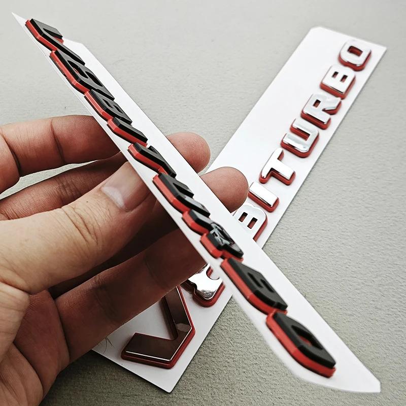 3D ABS Chrome Logo V8 BITURBO Emblem Car Fender Side Badge Decal For Mercedes Benz AMG C63S C63 E63 G63 G500 Sticker Accessories
