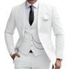 Elegant Mint Green 3 Piece Men's Suit Groom Tuxedos Business Suits Slim Fit Notch Lapel Blazer Vest Pants for Wedding Party Prom