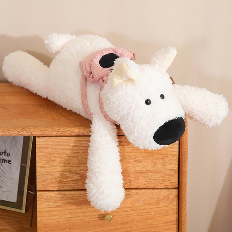 

White Highland West Terrier Plush Toys Cute Cartoon Girl Birthday Gift Doll 50cm