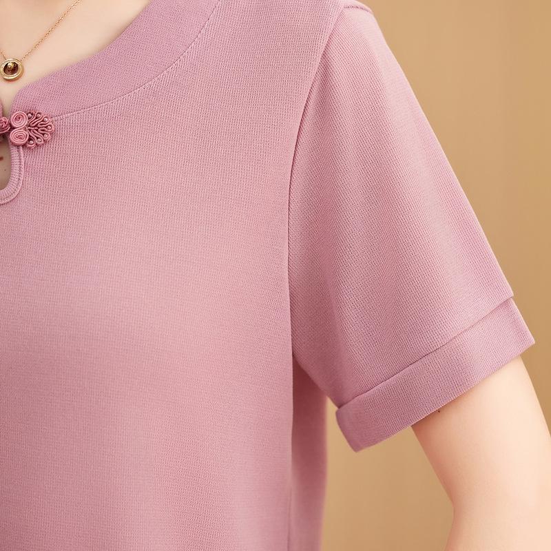 Stylish Knitted Two-Piece Set for Middle-Aged Women - Perfect for Spring/Summer or Mother’s Day