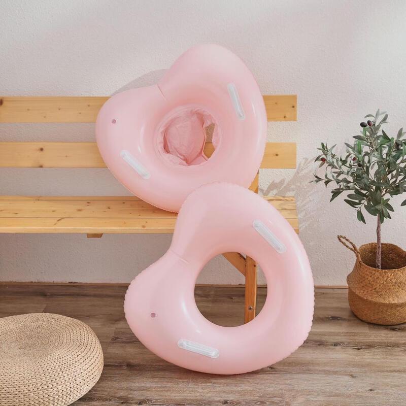 Kids Heart-Shaped Sequin Swimming Ring