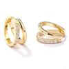 Hoop earrings women popular metal allergy compatible ring 18K ear accessories