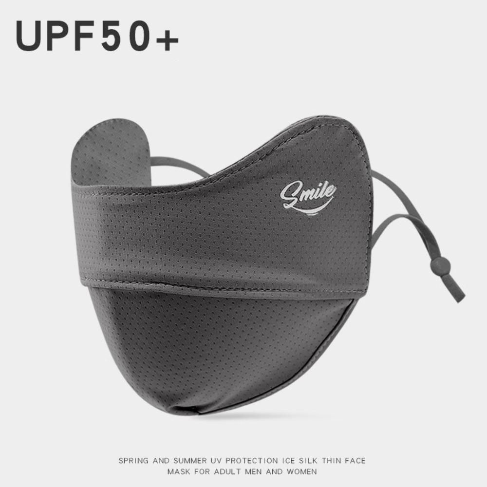 

Washable Sunscreen Mask Breathable Riding Face Mask New Face Cover Scarf Four Seasons темно-сірий колір