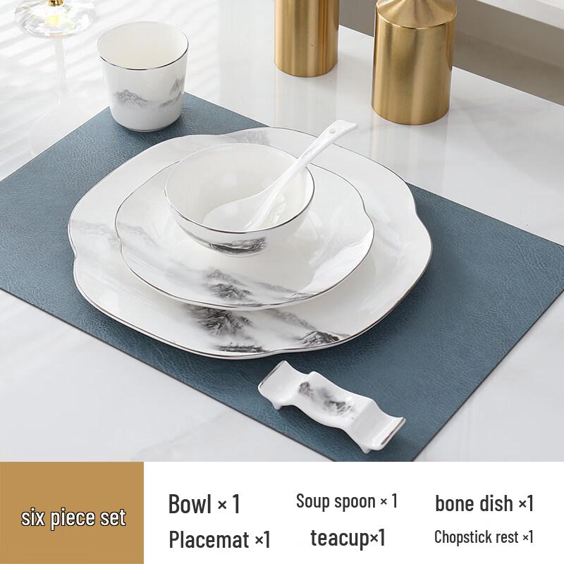 

Tian Ya Jing Ruyi Mountains & Rivers Ceramic Tableware Set