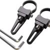 360° Adjustable 1.5" Tubular Clamp Light Mounts for Offroad LED Light Bar Easy