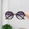 New Fashion Kids Sunglasses Boys Girls Vintage Polygon Colored Glasses Children Cute Kids Black Irregular Sunglasses UV400