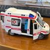 1:32 Mini Car Diecast Ambulance Fire-Truck Policecar Model Sound And Light Vehicle Simulation Collection Gifts Toys Boys