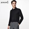 Zhuangji Herren Hemd mit langen Ärmeln, leichte Luxus-Mischung aus Maulbeerseide, Business Casual