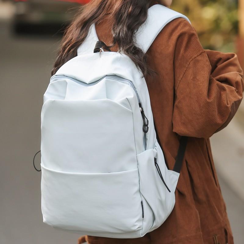 Jednobarevný školní batoh Dámský Velkokapacitní batoh Studentský cestovní batoh Pánské