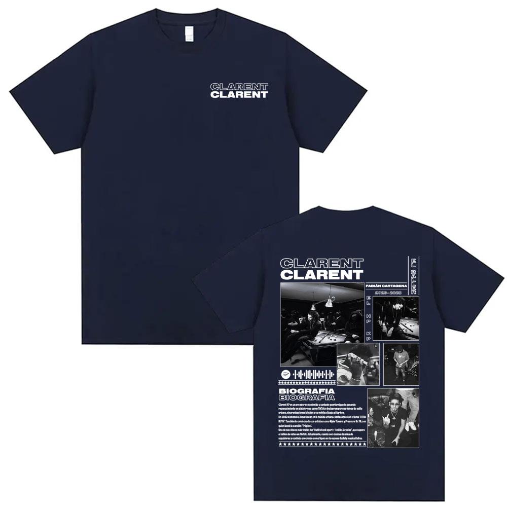 Rapper Clarent Kp Album 2025 Tour Cover T Shirts Men Women Harajuku Hip Hop Streetwear Tee Shirt Casual Cotton Oversized Tshirt