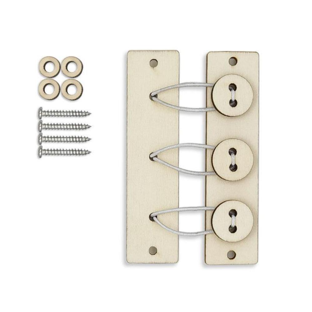 DIY Montessori Busy Board Wooden Toy Accessory animal Hourglas Alarm Clock Mirror Educational Unlock Sensory Toy Educational Toy