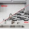 25PCS Marble Pattern Bathroom Tile Stickers Waterproof Wallpaper Modern Kitchen Stickers