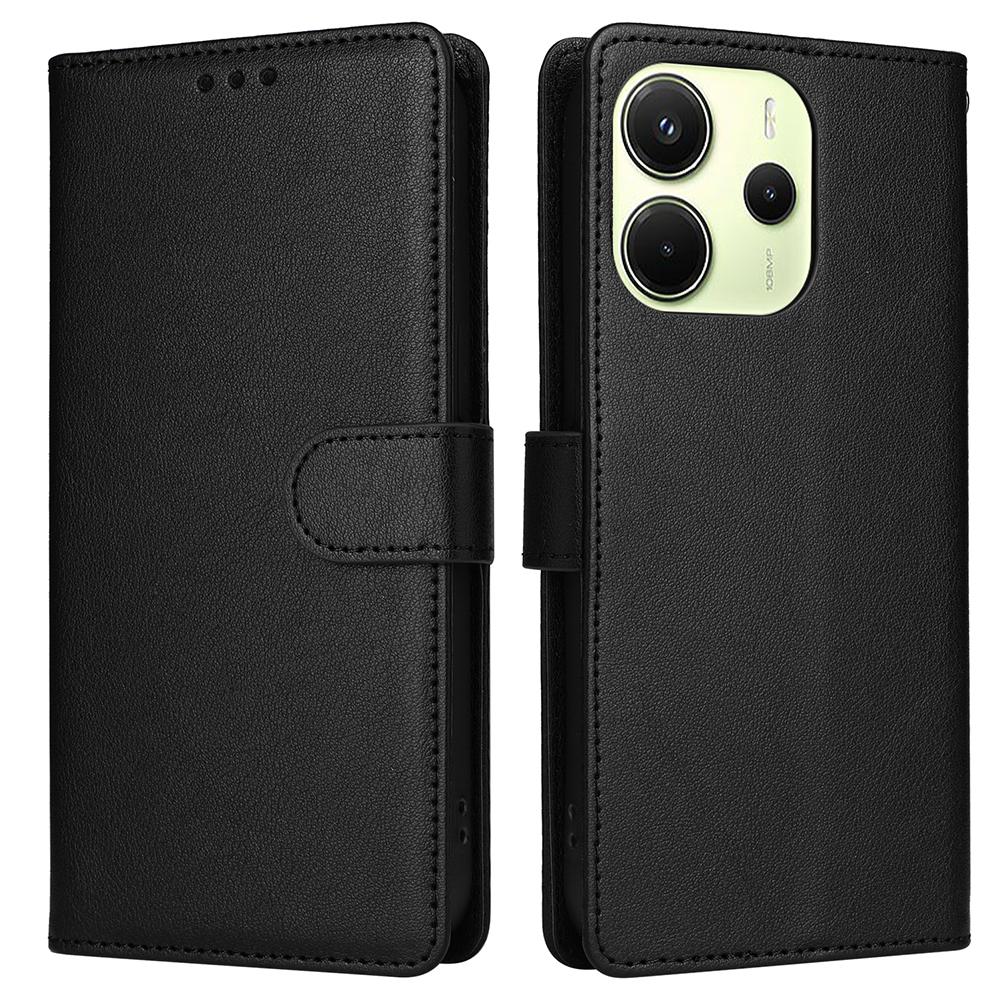For Xiaomi Redmi Note 14 4G (164.84mm) Case Wallet Stand View PU Leather Phone Cover