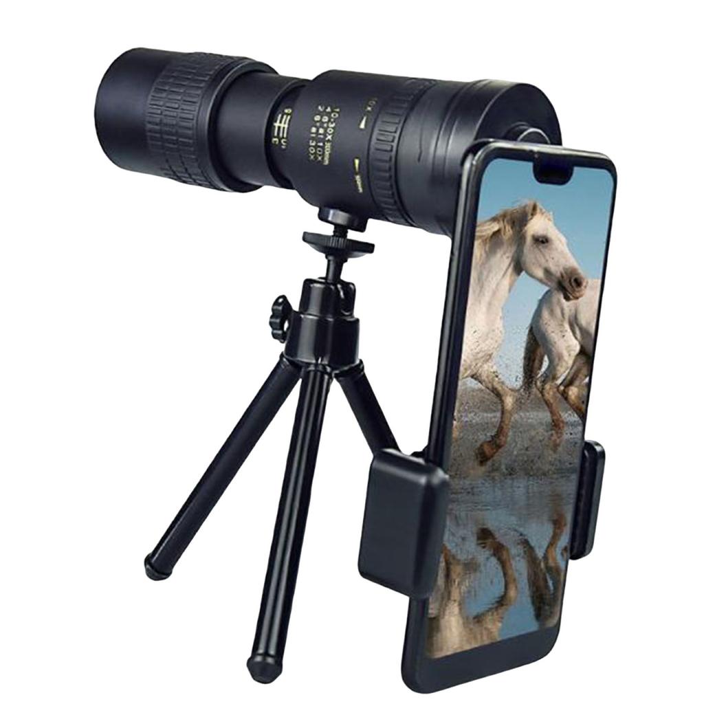 10-300x40 Monoculars with Flexible Tripod High Powered Monocular Telescope Multi-Purpose Mini Pocket Monocular Gift for Adults