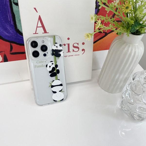 StarryCL Cute Panda Animal Pattern iPhone Case