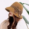 Raffia Damenmütze Strandhut Damen Sommer Panama Strohtaschen Sommer 2020 Stroh- oder Korbmütze Eimerhut Sonnenhüte Schleife Sonnenschirm