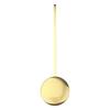 Brass Wall Clock Pendulum with Dynamic Swinging Motion and Gold Finish
