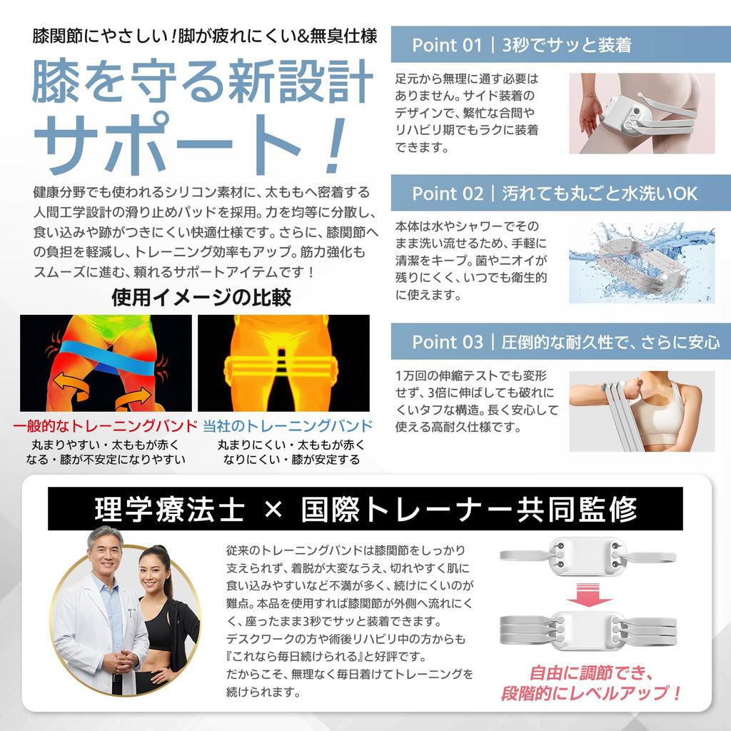 [Supervised by a Physical Therapist and International Trainer] Arkmoon Training Tubes: Leg Stabilizers, Reduces Knee and Ankle Joint Stress, Improves