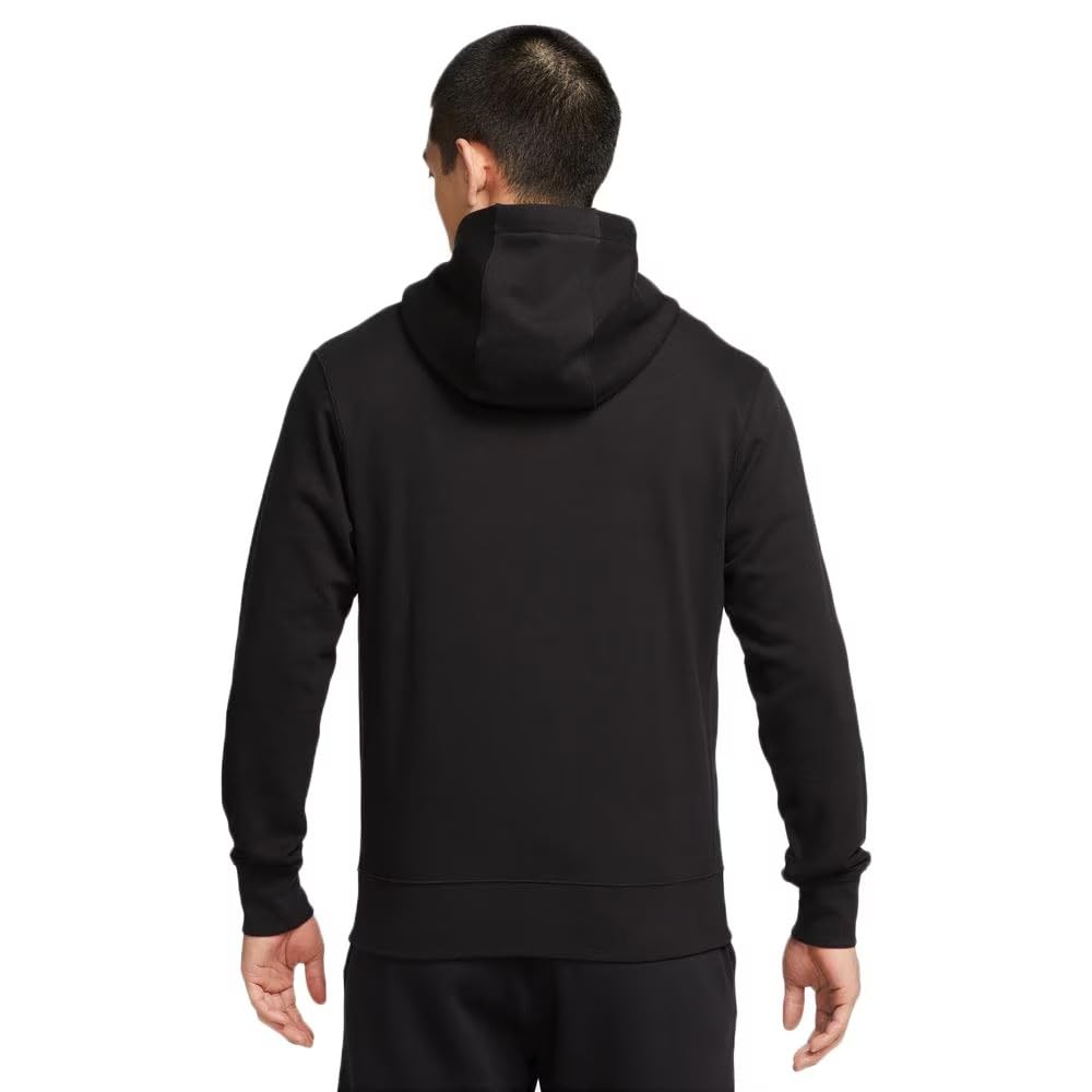 Nike Club French Terry Full-Zip Hoodie BV2649-010 Black/White (Size S)