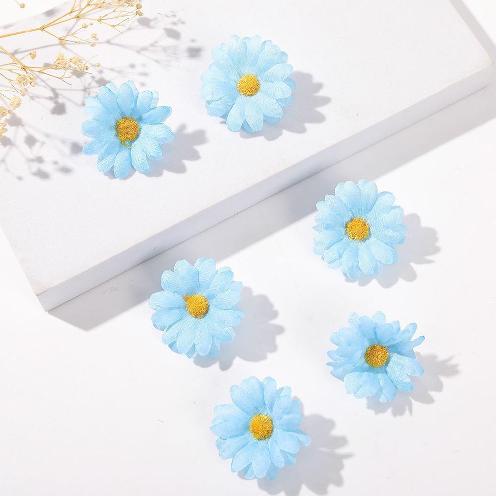 

6 шт. Головные уборы Маленькие заколки для волос с цветами Милые заколки для волос с ромашками Новые заколки-невидимки для волос Девочки J