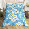 Daisy Duvet Cover Botanical Floral Bedding Set Microfiber Natural Blossom Flower Pattern Comforter Cover King For Boys Girl Room