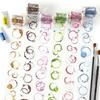 ResidueFree Repositionable Craft Tape with Aquatic Bubble Design for Creative Use Adhesive Film PET Sticker 1Box/6pcs