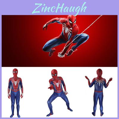 Exquisite Workmanship Ps4 Spiderman Jumpsuit Cosplay Costume For Halloween