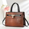Temperament handbag New large-capacity stone pattern messenger bag Fashion casual commuter shoulder bag