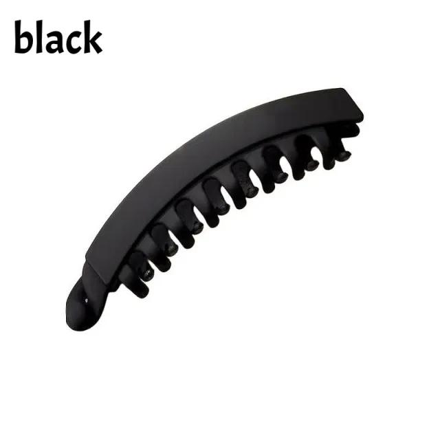 Banana Clip Fish Shaped Hairpin Tortoiseshell Solid Color Women Hair Accessories Hairgrip Twist Clamp Ponytail Barrette Headwear