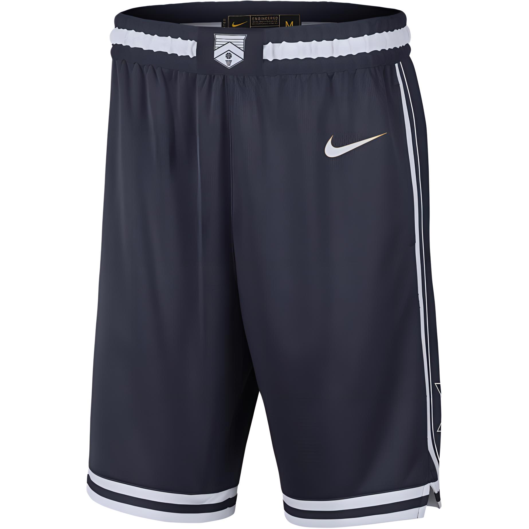 Nike Duke Ограниченная серия Эластичные Повседневные шорты с логотипом Мужские шорты Обсидиан Белый DN9402-451 M