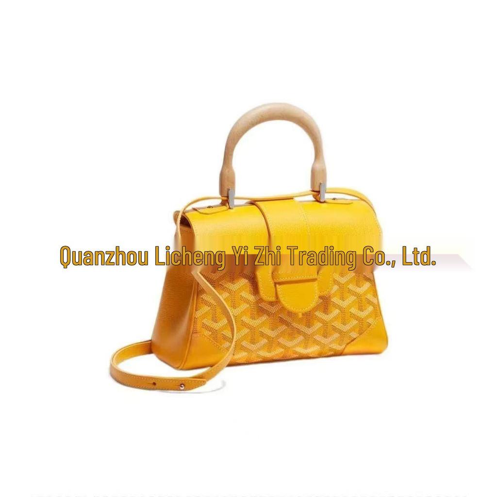 Retro Holzgriff Hundezahn Saigon Umhängetasche - Klassische kleine quadratische Schultertasche für Damen