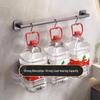 Handun Single Rod Bathroom Towel Rack with Hooks