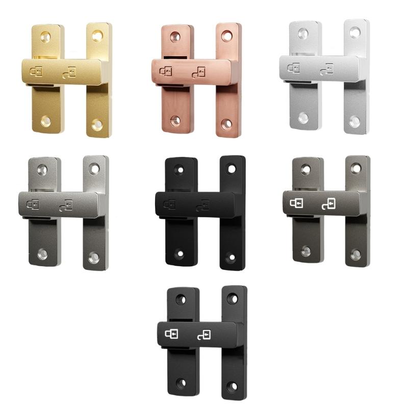 Easy Installion Designs 180 Degree Door Latches Lock for Extra Privacy in Hotel Offices Supplies and Garages Use