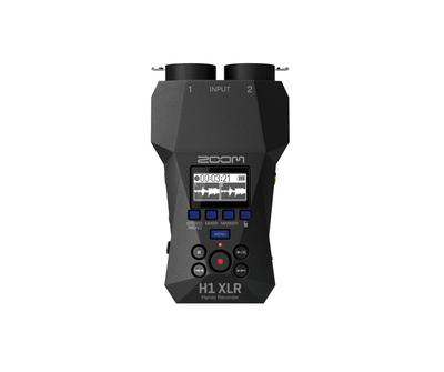 Zoom H1 XLR Handy Recorder Black Equipped with Mini Terminal Specialized for External Input Input Compatible with 32bit Float Recording XLR/TRS