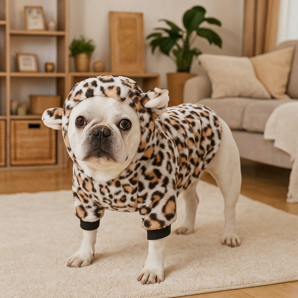 Fleece Pet Dog Hoodie Thick Puppy Pullover Fashion Dog Sweatshirt  Outdoor
