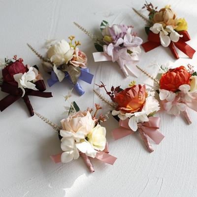 Wedding Corsage Wrist Flower Bridal Bridesmaid Brooch Bracelet Accessories Supplies