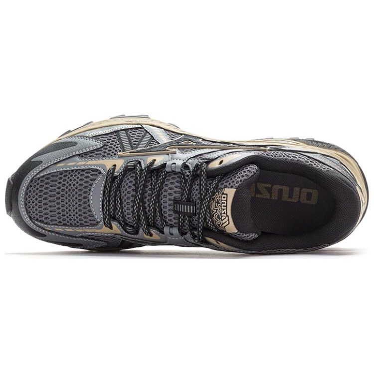 Mizuno Racer Trail Pohodlné Trendy Protiskluzové Odolné Nízké Běžecké Boty Unisex Běžecké Boty Černá Šedá D1GH223802