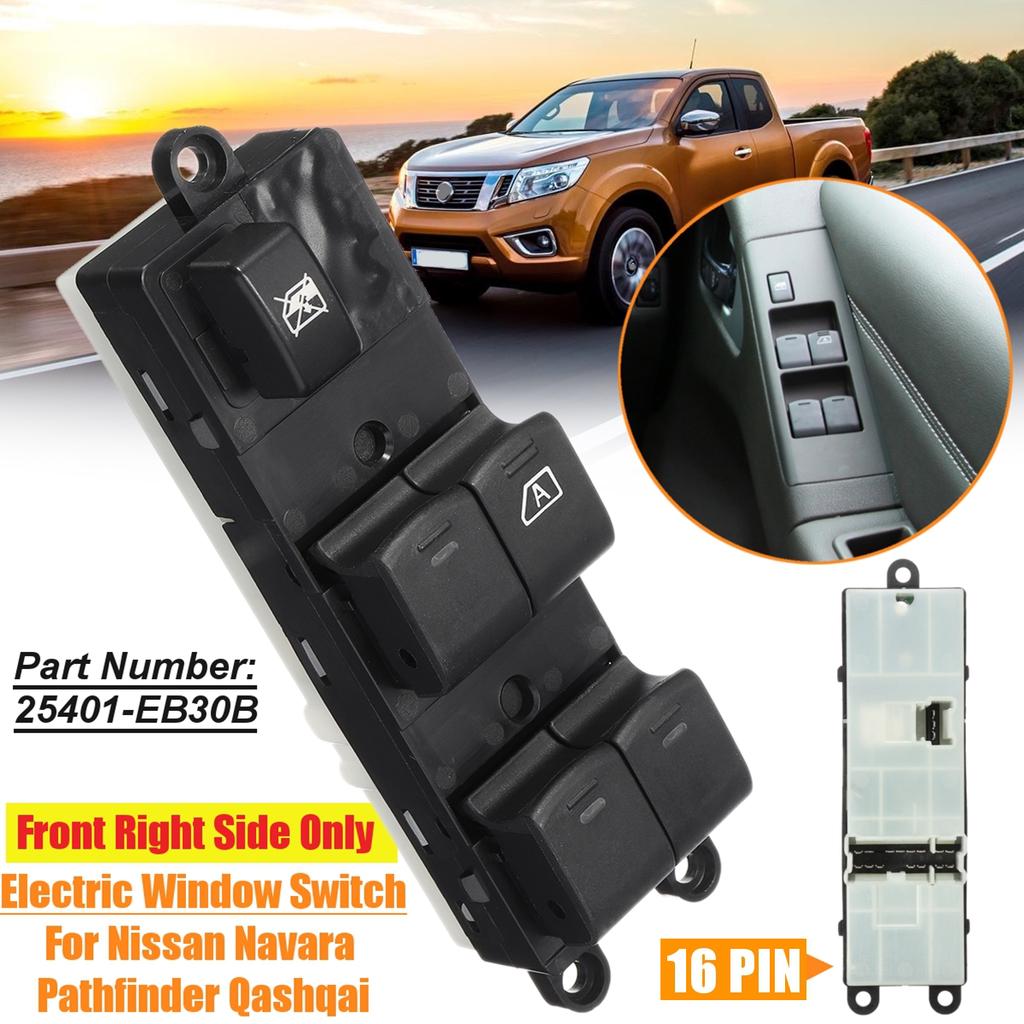 Motors Electric Window Switch For Nissan Navara Qashqai 20052017