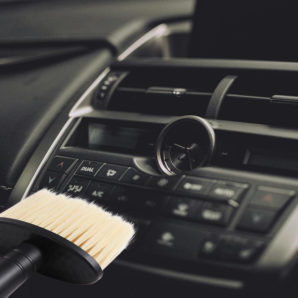 Deep Cleaning Car Dust Brush Thick Bristles Auto Air Outlet Gap Brush Car Cleaning Tool  Window Gap