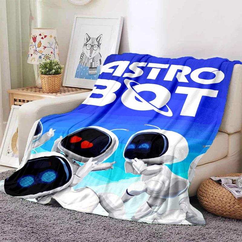 New 29 Style Astro Bot Game Cartoon Robot Gift Blanket,Soft Throw Blanket for Home Bedroom Bed Sofa Travel Picnic Cover Kids