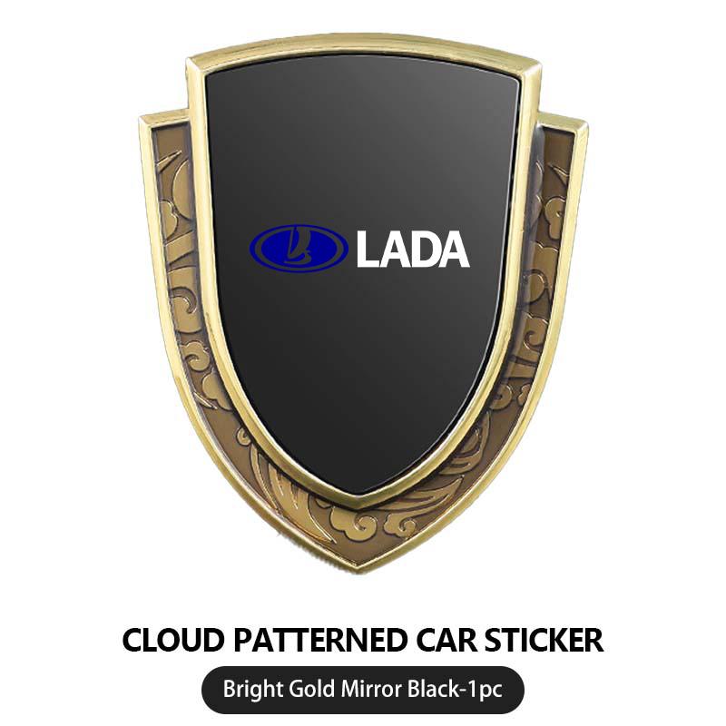 For Lada Car Styling Aluminum Alloy Decoration Stickers Body Decals Accesories Niva Priora 4x4 Urban Vesta Granta Riva Samara NN96