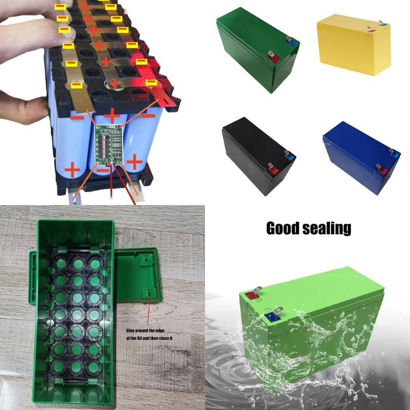 12V 7Ah Battery Case Lithium Battery Enclosure Empty Box with Integrated Injections Molding for Superior Seal
