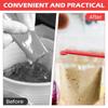 LMETJMA Food Bag Opener Food Bag Pouch Cutter Opener with Stainless Steel Blade Food Bag Cutter Squeezer with Suction Cup Hang