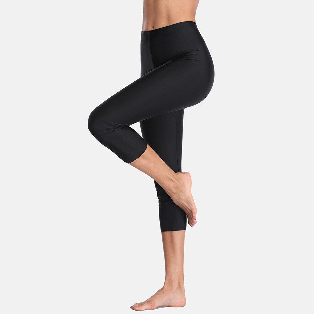 Pantaloni Capris de înot pentru femei cu talie înaltă Pantaloni de baie Tankini pentru femei Pantaloni capris Pantaloni scurti de înot Sport
