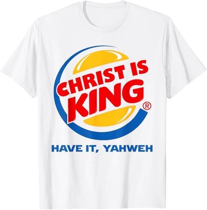 Christ is King Christian Jesus T-Shirt 3XL