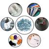 500pcs Fine Workmanship Metal Eyelets Kit Yellow & Blue Round Grommets Set  For DIY Projects