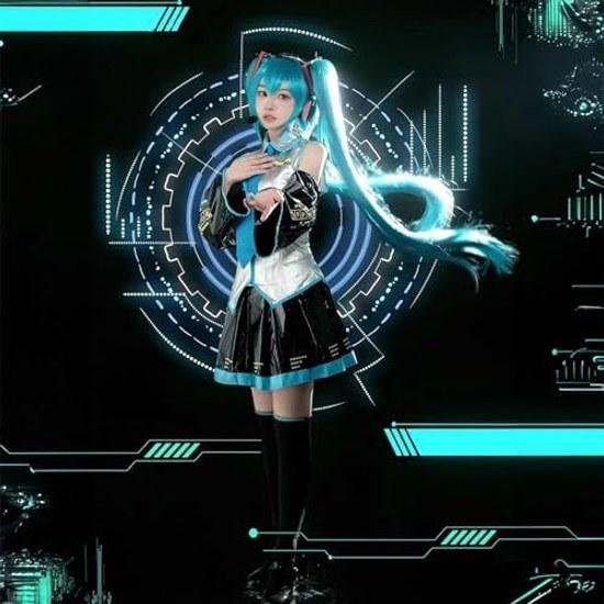 Parrucca Milky Time inclusa Cosplay di Hatsune Miku Halloween VOCALOID costume iniziale